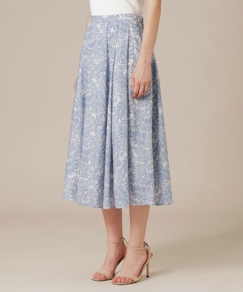 MACKINTOSH LONDON(L Size) / マッキントッシュ ロンドン (エル サイズ) ロング・マキシ丈スカート | 【L】リーフプリントタックギャザースカート | 詳細8