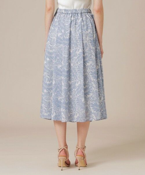 MACKINTOSH LONDON(L Size) / マッキントッシュ ロンドン (エル サイズ) ロング・マキシ丈スカート | 【L】リーフプリントタックギャザースカート | 詳細9