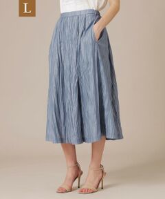 MACKINTOSH LONDON(L Size) / マッキントッシュ ロンドン (エル サイズ) ロング・マキシ丈スカート | 【eclat5月号掲載】【L】ワッシャーカールマイヤータックスカート