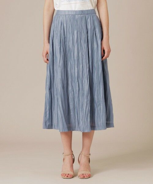 MACKINTOSH LONDON(L Size) / マッキントッシュ ロンドン (エル サイズ) ロング・マキシ丈スカート | 【eclat5月号掲載】【L】ワッシャーカールマイヤータックスカート | 詳細5