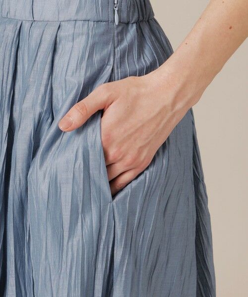 MACKINTOSH LONDON(L Size) / マッキントッシュ ロンドン (エル サイズ) ロング・マキシ丈スカート | 【eclat5月号掲載】【L】ワッシャーカールマイヤータックスカート | 詳細8