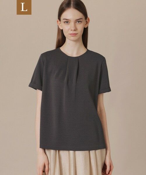MACKINTOSH LONDON(L Size) / マッキントッシュ ロンドン (エル サイズ) カットソー | 【WEB・一部店舗限定】【L】サッカーストレッチプルオーバー（チャコールグレー）