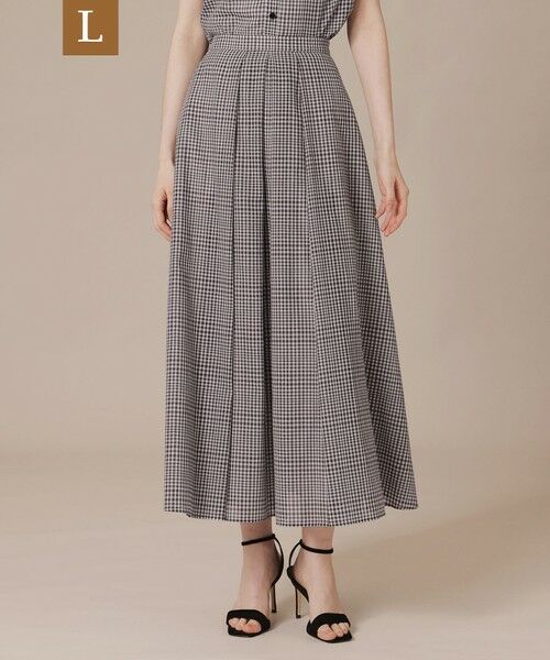 MACKINTOSH LONDON(L Size) / マッキントッシュ ロンドン (エル サイズ) ロング・マキシ丈スカート | 【L】ハイツイストワッシャータックスカート（ブラック）