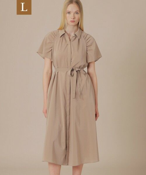 MACKINTOSH LONDON(L Size) / マッキントッシュ ロンドン (エル サイズ) ロング・マキシ丈ワンピース | 【L】コットンポリエステルワンピース（ベージュ）