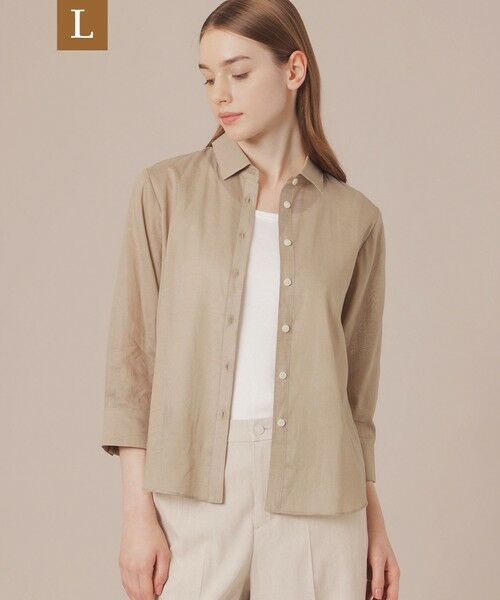MACKINTOSH LONDON(L Size) / マッキントッシュ ロンドン (エル サイズ) シャツ・ブラウス | 【WEB・一部店舗限定】【L】ピケボイルブラウス（ベージュ）