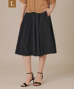 MACKINTOSH LONDON(L Size) / マッキントッシュ ロンドン (エル サイズ) ロング・マキシ丈スカート | 【L】ストレッチタフタタックスカート