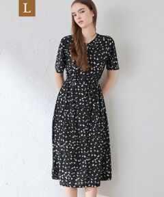 MACKINTOSH LONDON(L Size) / マッキントッシュ ロンドン (エル サイズ) ロング・マキシ丈ワンピース | 【L】ジオメトリックプリントワンピース