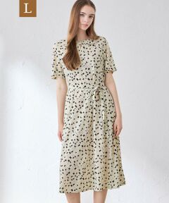 MACKINTOSH LONDON(L Size) / マッキントッシュ ロンドン (エル サイズ) ロング・マキシ丈ワンピース | 【L】ジオメトリックプリントワンピース