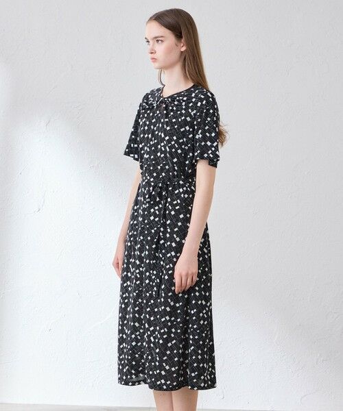 MACKINTOSH LONDON(L Size) / マッキントッシュ ロンドン (エル サイズ) ロング・マキシ丈ワンピース | 【L】ジオメトリックプリントワンピース | 詳細4