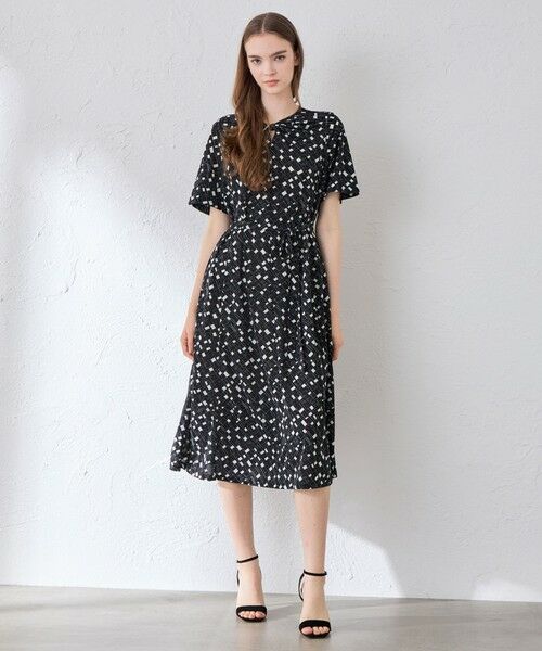 MACKINTOSH LONDON(L Size) / マッキントッシュ ロンドン (エル サイズ) ロング・マキシ丈ワンピース | 【L】ジオメトリックプリントワンピース | 詳細1
