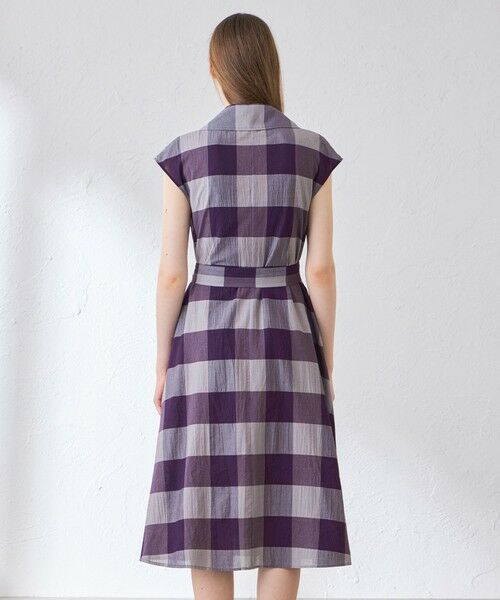 MACKINTOSH LONDON(L Size) / マッキントッシュ ロンドン (エル サイズ) ロング・マキシ丈ワンピース | 【L】シアーボイルチェックワンピース | 詳細6
