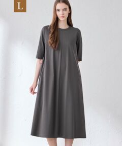 MACKINTOSH LONDON(L Size) / マッキントッシュ ロンドン (エル サイズ) ロング・マキシ丈ワンピース | 【L】【The Essential Collection】プレーティング天竺ワンピース