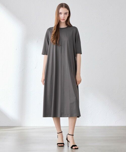 MACKINTOSH LONDON(L Size) / マッキントッシュ ロンドン (エル サイズ) ロング・マキシ丈ワンピース | 【L】【The Essential Collection】プレーティング天竺ワンピース | 詳細1