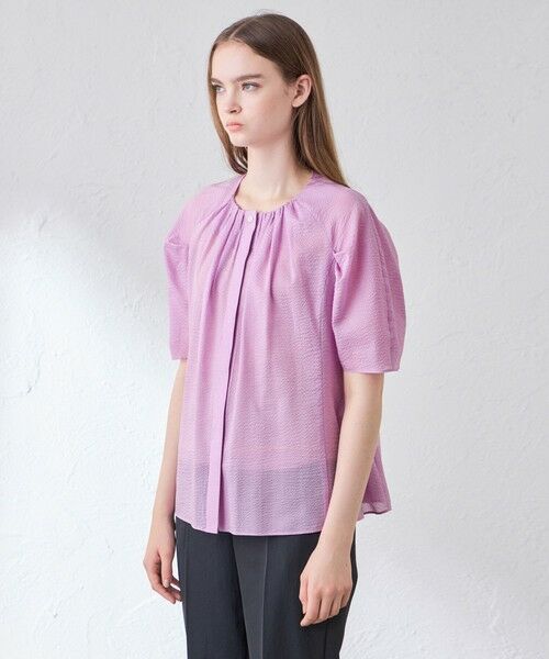 MACKINTOSH LONDON(L Size) / マッキントッシュ ロンドン (エル サイズ) シャツ・ブラウス | 【L】コットンシアーサッカーブラウス | 詳細4