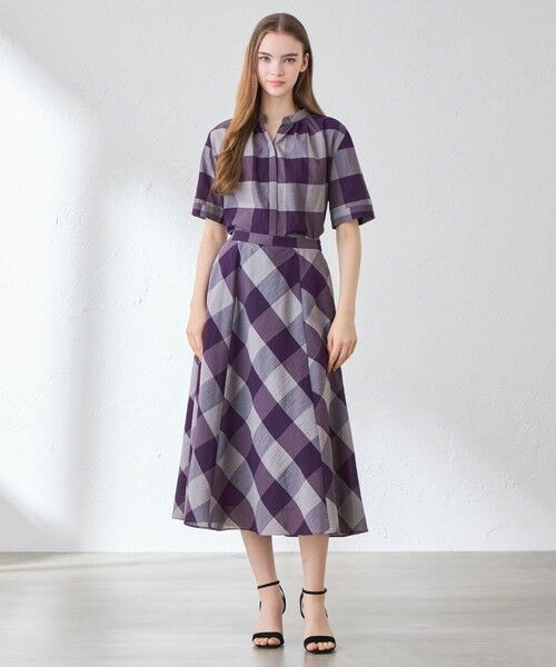 MACKINTOSH LONDON(L Size) / マッキントッシュ ロンドン (エル サイズ) シャツ・ブラウス | 【L】シアーボイルチェックブラウス | 詳細1