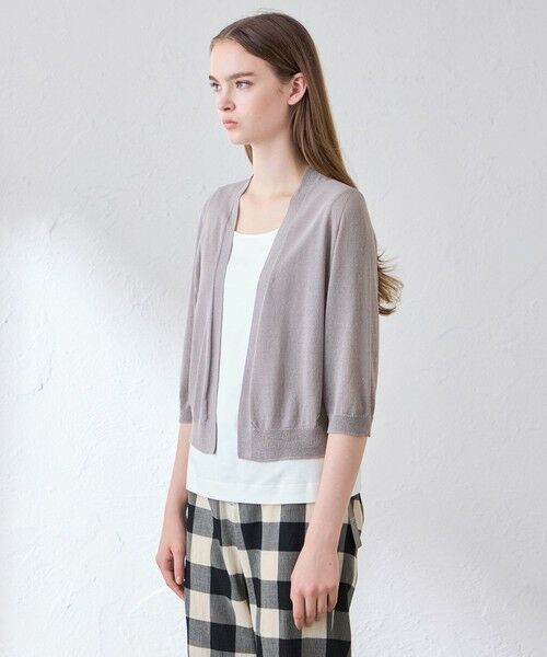 MACKINTOSH LONDON(L Size) / マッキントッシュ ロンドン (エル サイズ) ニット・セーター | 【L】【Bray Bolero/ブレイボレロ】エアリーホールガーメントボレロ | 詳細5