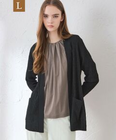 MACKINTOSH LONDON(L Size) / マッキントッシュ ロンドン (エル サイズ) ニット・セーター | 【L】クレープニットカーディガン
