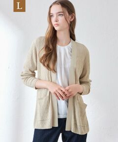 MACKINTOSH LONDON(L Size) / マッキントッシュ ロンドン (エル サイズ) ニット・セーター | 【L】クレープニットカーディガン