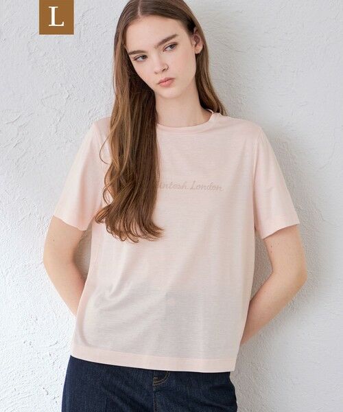 MACKINTOSH LONDON(L Size) / マッキントッシュ ロンドン (エル サイズ) カットソー | 【L】シェーディングシグネチャーロゴTシャツ（ピンク系2）