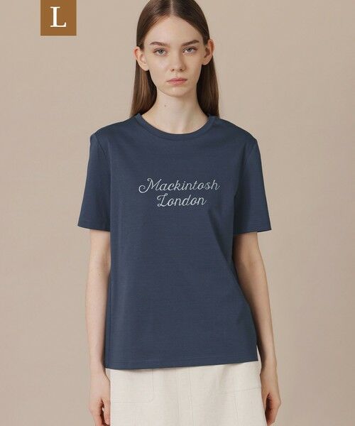MACKINTOSH LONDON(L Size) / マッキントッシュ ロンドン (エル サイズ) カットソー | 【WEB・一部店舗限定】【L】シグネチャーグリッターTシャツ（ネイビー）