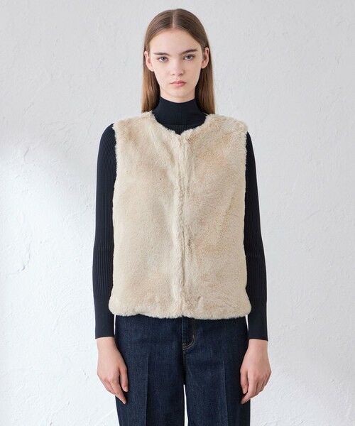 MACKINTOSH LONDON(L Size) / マッキントッシュ ロンドン (エル サイズ) ノーカラージャケット | 【L】ファーコンビニットジレ | 詳細4