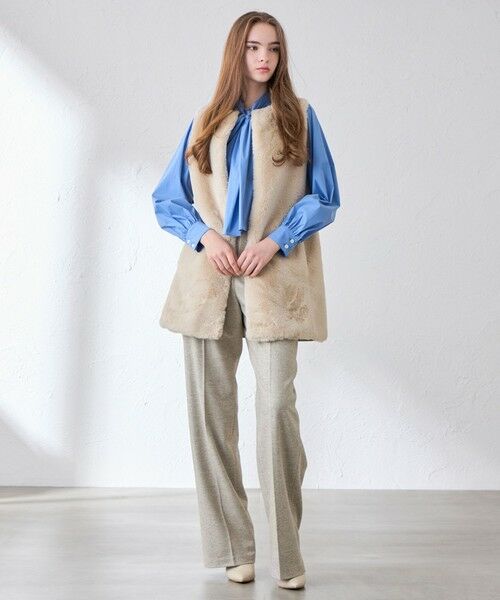 MACKINTOSH LONDON(L Size) / マッキントッシュ ロンドン (エル サイズ) ノーカラージャケット | 【L】ファーコンビニットロングジレ | 詳細3