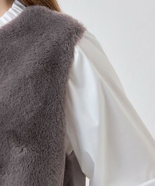 MACKINTOSH LONDON(L Size) / マッキントッシュ ロンドン (エル サイズ) ノーカラージャケット | 【L】ファーコンビニットロングジレ | 詳細7