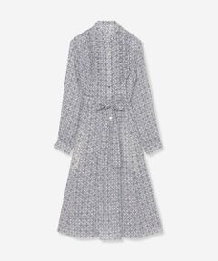 MACKINTOSH LONDON(L Size) / マッキントッシュ ロンドン (エル サイズ) ロング・マキシ丈ワンピース | 【L】【ANDREW/アンドリュー】バイカラーアンドリュープリントワンピース