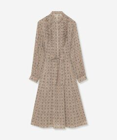 MACKINTOSH LONDON(L Size) / マッキントッシュ ロンドン (エル サイズ) ロング・マキシ丈ワンピース | 【L】【ANDREW/アンドリュー】バイカラーアンドリュープリントワンピース