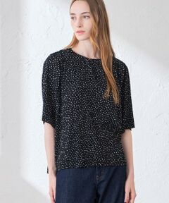 MACKINTOSH LONDON(L Size) / マッキントッシュ ロンドン (エル サイズ) シャツ・ブラウス | 【L】ドットプリントプリーツブラウス