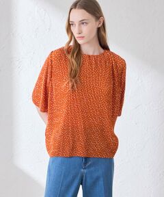 MACKINTOSH LONDON(L Size) / マッキントッシュ ロンドン (エル サイズ) シャツ・ブラウス | 【L】ドットプリントプリーツブラウス