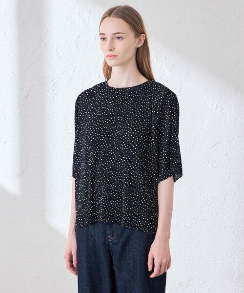 MACKINTOSH LONDON(L Size) / マッキントッシュ ロンドン (エル サイズ) シャツ・ブラウス | 【L】ドットプリントプリーツブラウス | 詳細4