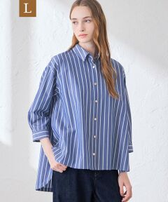 MACKINTOSH LONDON(L Size) / マッキントッシュ ロンドン (エル サイズ) シャツ・ブラウス | 【L】コットンタイプライターストライプシャツ