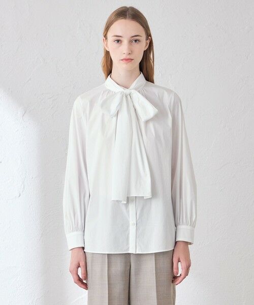 MACKINTOSH LONDON(L Size) / マッキントッシュ ロンドン (エル サイズ) シャツ・ブラウス | 【L】コットンナイロンストレッチボウタイブラウス | 詳細4