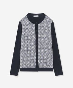 MACKINTOSH LONDON(L Size) / マッキントッシュ ロンドン (エル サイズ) ニット・セーター | 【L】【ANDREW/アンドリュー】バイカラーアンドリュープリントコンビニットカーディガン