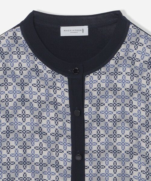 MACKINTOSH LONDON(L Size) / マッキントッシュ ロンドン (エル サイズ) ニット・セーター | 【L】【ANDREW/アンドリュー】バイカラーアンドリュープリントコンビニットカーディガン | 詳細2