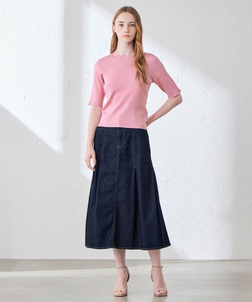 MACKINTOSH LONDON(L Size) / マッキントッシュ ロンドン (エル サイズ) ニット・セーター | 【L】ブライトレーヨン半袖プルオーバー | 詳細1