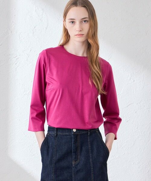 MACKINTOSH LONDON(L Size) / マッキントッシュ ロンドン (エル サイズ) カットソー | 【L】カラーコンビネーショントップス（ピンク系2）