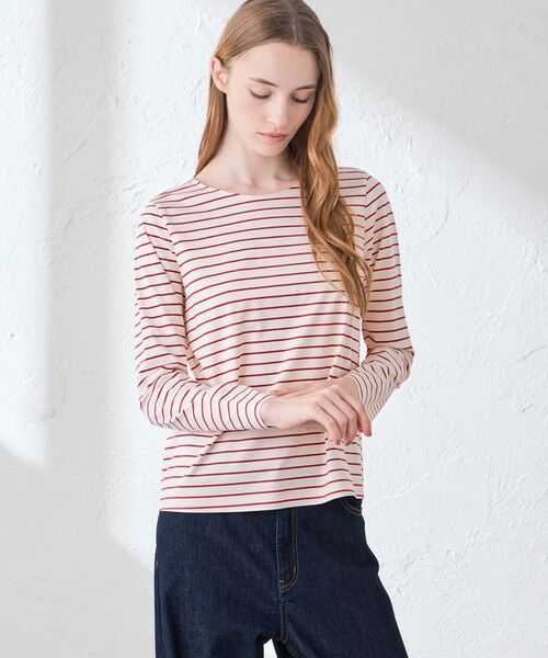 MACKINTOSH LONDON(L Size) / マッキントッシュ ロンドン (エル サイズ) カットソー | 【L】【The Essential Collection】プレーティング天竺ボーダープルオーバー(レッド系その他2)