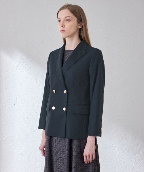 MACKINTOSH LONDON(L Size) / マッキントッシュ ロンドン (エル サイズ) ノーカラージャケット | 【L】スムースサキソニーダブルブレストジャケット | 詳細5