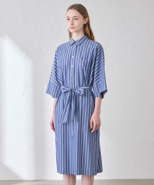 MACKINTOSH LONDON(L Size) / マッキントッシュ ロンドン (エル サイズ) ロング・マキシ丈ワンピース | 【L】コットンタイプライターストライプワンピース | 詳細4