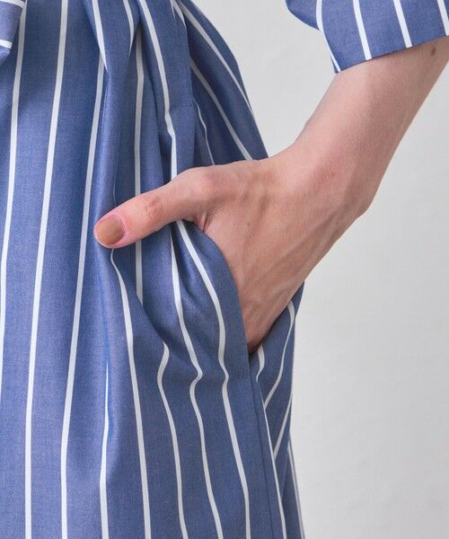 MACKINTOSH LONDON(L Size) / マッキントッシュ ロンドン (エル サイズ) ロング・マキシ丈ワンピース | 【L】コットンタイプライターストライプワンピース | 詳細6