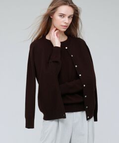 【The Essential Collection】カシミヤニットクルーネックカーディガン