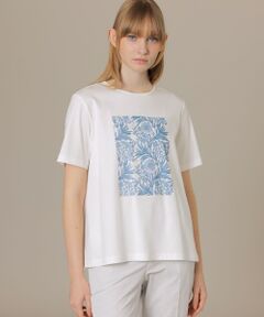 【BIBURY FLOWER 001】ドローイングバイブリースクエアプリントTシャツ