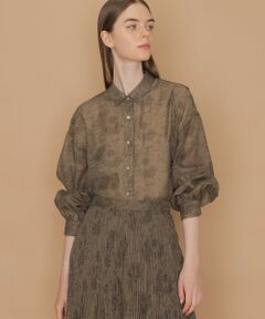 MACKINTOSH LONDON / マッキントッシュ ロンドン  シャツ・ブラウス | 【BIBURY FLOWER】ラインバイブリーブラウス