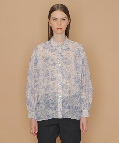 MACKINTOSH LONDON / マッキントッシュ ロンドン  シャツ・ブラウス | 【BIBURY FLOWER】ラインバイブリーブラウス | 詳細5