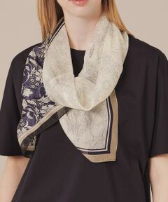 MACKINTOSH LONDON / マッキントッシュ ロンドン  マフラー・ショール・スヌード・ストール | 【婦人画報掲載】【BIBURY FLOWER】バイブリーフラワーループドスカーフ