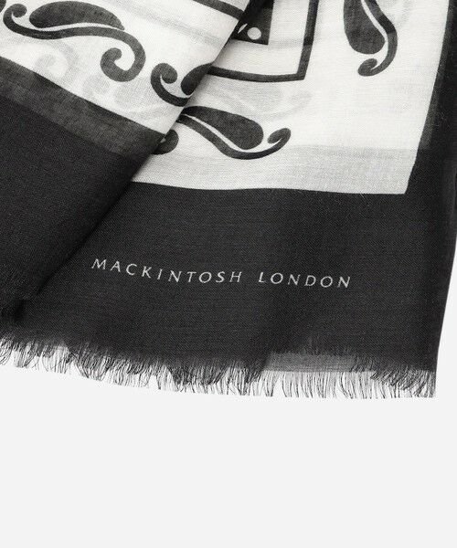 MACKINTOSH LONDON / マッキントッシュ ロンドン  マフラー・ショール・スヌード・ストール | 【エクラ掲載】ハーネスモチーフスクエアストール | 詳細2