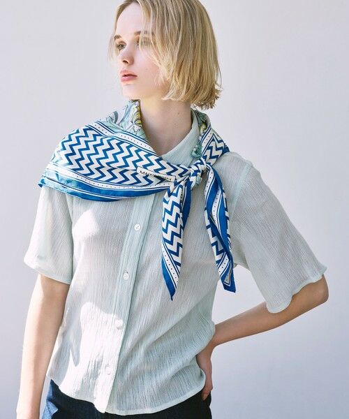 MACKINTOSH LONDON / マッキントッシュ ロンドン  マフラー・ショール・スヌード・ストール | チューリップスクエアスカーフ | 詳細1