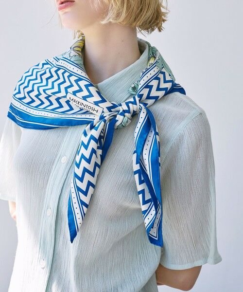 MACKINTOSH LONDON / マッキントッシュ ロンドン  マフラー・ショール・スヌード・ストール | チューリップスクエアスカーフ | 詳細2